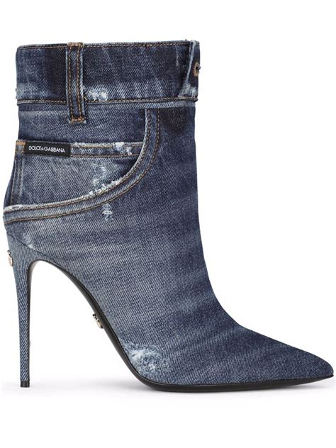 dolce gabbana boots|dolce & gabbana denim boots.